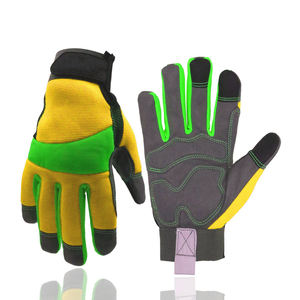 Guantes de Mecánico de Cuero Diseñados para la Seguridad de las Manos, Comodidad, Trabajo Pesado, Agarre Fuerte, Antideslizantes - Product Image 1