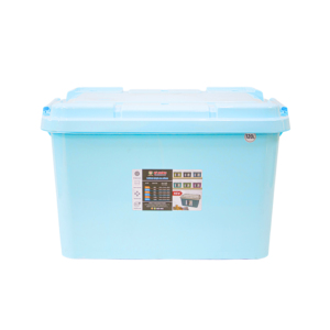 Ruedas de contenedor de almacenamiento de plástico de 120L de alta calidad, ligeras, apilables para el hogar, escuela, oficina, Organización para ropa de comida - Product Image 3