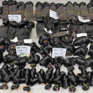 Cheveux humains vietnamiens vierges, bouclés rebondissants et très brillants, de donneur unique, lisses comme des baguettes, best-seller, vente en gros - Product Image 1