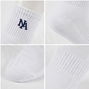 White Ankle Socks Solid Cotton Breathable for Adults Casual Daily Wear Summer Season - Product Image 4