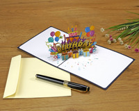 Proveedor de Tarjetas de Felicitación 3D Pop-up de Vietnam HMG, el Regalo Perfecto para Cumpleaños de Clientes