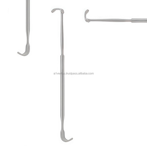 Retractor de Gancho para Amígdalas Lukens Thymus de Acero Inoxidable A-1 VERITAS de Alta Calidad, 17 cm, Instrumento Quirúrgico Manual Reutilizable |   Kit de sutura - Product Image 3