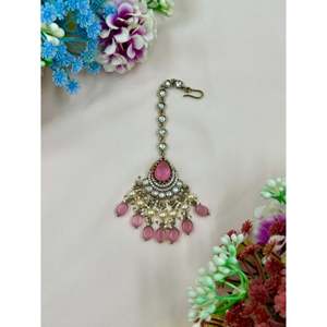 Indian Ethnic Artificial Jewellery Vidhi Victorian Mang Tika Cultural Collectible - Product Image 4