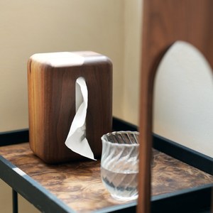 Premium Wooden Tissue Holder Box Handcrafted Natural Finish Elegant Classic Home Decor Durable Eco-Friendly Organizer Adhesive - Product Image 4