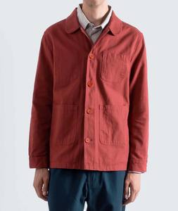 Vêtements pour hommes en gros, veste de travail en toile épaisse de haute qualité, logo personnalisé, col rabattu, vêtements de travail pour hommes - Product Image 2