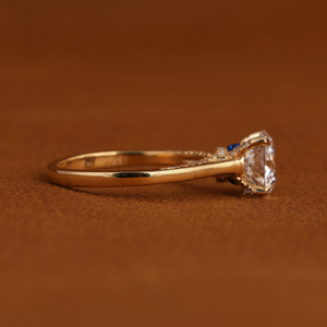 Anillo de Diamante de Laboratorio de Oro Sólido de 14k de Moda, 2ct, Certificado IGI, CVD HPHT, Forma Redonda, Anillo de Compromiso, Joyería - Product Image 2