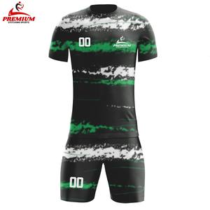 Qualité supérieure, manches courtes, respirant, été, uniforme de football personnalisé de haute qualité, 100% polyester, protection UV, antibactérien - Product Image 3