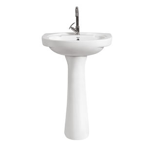 Venta al por Mayor de Artículos Sanitarios de Calidad Garantizada, Lavabo de Cerámica Blanco Duradero para Uso en el Hogar y Hoteles - Product Image 1