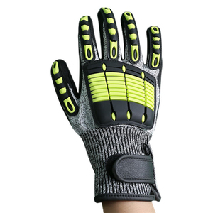 TPR Impact Gloves Durable Industrial Safety Gloves TPR Back Hand Protection and Palm <b>Grip</b> OEM Wholesale Supply - Product Image 5