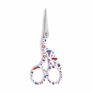 Nautical Pattern Embroidery <b>Scissors</b> 4.5 Inch Stainless Steel Sharp Pointed Crane Embroidery <b>Scissors</b> - Product Image 2