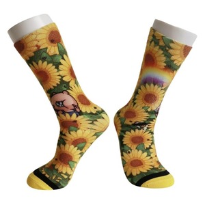 Chaussettes de sport personnalisées en nylon et élasthanne, imprimées numériquement, écologiques, pour hommes et femmes, douces, confortables, respirantes et élégantes - Product Image 5