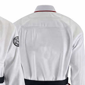 Kimono de Jiu-Jitsu Brésilien BJJ personnalisé, uniforme 100% coton, écologique, antibactérien, durable, respirant, 440g, couleur blanche, unisexe - Product Image 3