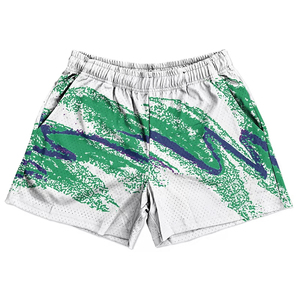 Pantalones Cortos Deportivos de Malla de Poliéster y Nailon con Estampado Personalizado, Estilo Vintage de los 90, para Hombre, para Baloncesto, Gimnasio, Correr, de Secado Rápido y Transpirables, para Adultos - Product Image 6