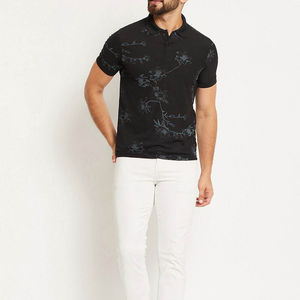 เสื้อโปโลผู้ชายสไตล์ธุรกิจใหม่ ผ้าฝ้ายผสมแคชเมียร์ แขนสั้น คอปกบาง ลายเรียบ ไซส์ XS ถึง XL - Product Image 5