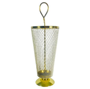 Gold Plated New Metal Umbrella Stand Freestanding Frame Structure One-Sided Capacity Vintage Home Decoration Umbrella Stand - Product Image 1