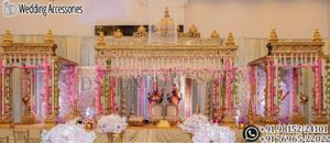 Auspicioso mandap de boda del sur de la India, el mejor mandapam de Kalyana para bodas tradicionales, mandap de boda Maharaja en Irlanda. - Product Image 3