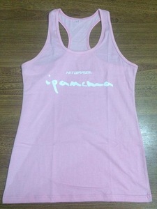 Pink Cotton Spandex <b>Tank</b> <b>Top</b> Sleeveless Racerback Print Women Fitness Running Yoga Vest - Product Image 5