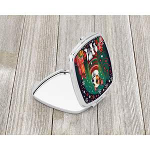 Miroir de maquillage portatif pliant compact pour femmes et filles Jack Russell Terrier cadeau de voyage décoratif de Noël taille de poche - Product Image 2