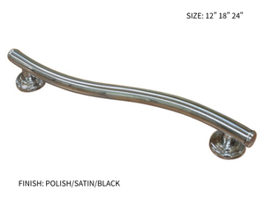 Heavy Duty Bathroom Handrail S Design 304 Stainless Steel Corrosion Resistant Safety <b>Rail</b> <b>Wall</b> <b>Mounted</b> Grab Bar for Elderly - Product Image 1