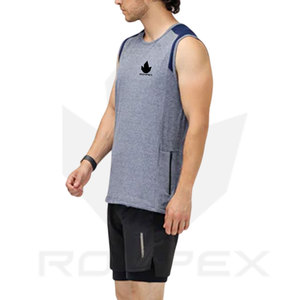 เสื้อกล้ามออกกำลังกายผู้ชายคุณภาพสูงขายดี แห้งเร็ว ระบายอากาศได้ดี - Product Image 3