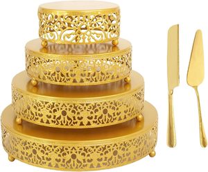 Elegante Soporte Redondo para Pasteles, Ideal para Panaderías y Uso Doméstico, Perfecto para Exhibir Pasteles en Fiestas y Bodas - Product Image 5