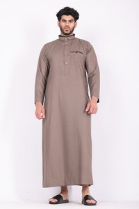 <b>Men</b> Juba Long Traditional Muslim Clothing Comfortable Islamic Robe Modest Loose Fit Breathable Material - Product Image 1
