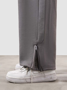 Pantalon de jogging en coton pour homme, personnalisé, en gros, léger, coupe oversize, jambe droite, taille mi-haute, effet usé - Product Image 3