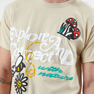 Camisetas de Manga Corta para Hombre, 100% Algodón, de Alta Calidad, Estampado Vintage, Transpirables y Ecológicas, Precio de Fábrica - Product Image 6