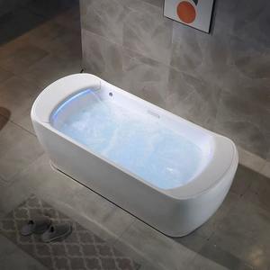 Bañera independiente de acrílico para interiores, bañera de esquina para hoteles. - Product Image 3