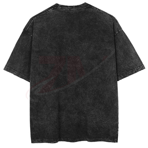 Camiseta Personalizada OEM para Hombre, con Estampado Acid Wash, Estilo Vintage, Algodón Lavado, Diseño Gráfico Urbano, Informal y Moderna - Product Image 2