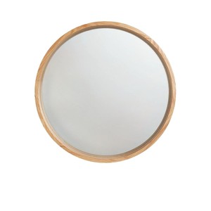 Miroir mural rectangulaire décoratif en bois massif, finition noyer vintage, pour salon et décoration d'hôtel - Product Image 2