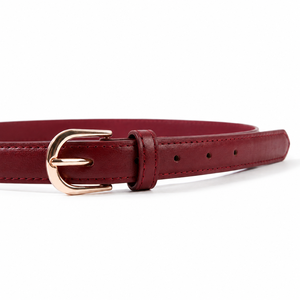 <span class=keywords><strong>Cintura</strong></span> Casual da <span class=keywords><strong>Donna</strong></span> in Pelle PU Rossa <span class=keywords><strong>Bordeaux</strong></span> con Fibbia in Lega, <span class=keywords><strong>Cintura</strong></span> alla Moda per Abiti e Jeans, Accessori Femminili all'Ingrosso - Product Image 4
