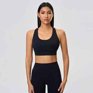 ชุดชั้นในกีฬาสำหรับผู้หญิงแบบแห้งเร็วสำหรับวิ่งออกกำลังกายความเข้มข้นสูง พร้อมบราฟิตเนสแบบดันทรง ระบายอากาศได้ดี จากผู้ผลิต OEM - Product Image 4