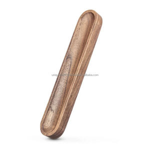 Bandeja para bolígrafos de madera hecha a mano, organizador de escritorio minimalista para oficina y espacio de trabajo doméstico - Product Image 1