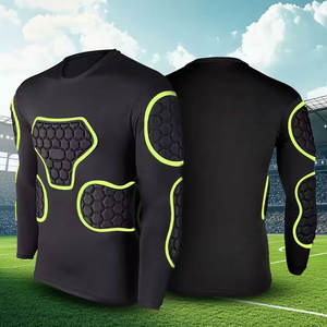 Nuevo Diseño de Camiseta de Entrenamiento de Fútbol Protectora, Manga Larga, para Portero, Uniforme de Poliéster, Colorido, Manga Corta - Product Image 1