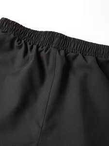 Shorts de course décontractés pour hommes de haute qualité, couleur noire unie, séchage rapide, taille élastique, style sportif, longueur courte, matière polyester - Product Image 4