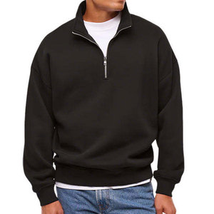 <b>Men's</b> Black <b>Pullover</b> Sweatshirt Regular Fit O-Neck 100% Cotton Fleece Long Sleeve Winter Wear - Product Image 1