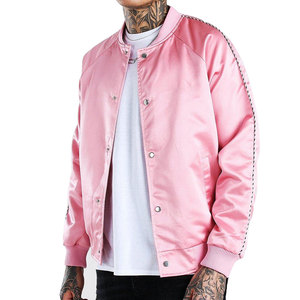 Wholesale Customizable Team Varsity <b>Bomber</b> <b>Jacket</b> Stand Collar <b>Summer</b> Casual Street Style Embroidery Waterproof Windproof - Product Image 1