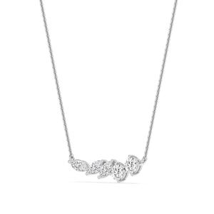 Colgante de oro blanco de 10 quilates para mujer con diamante marquise cultivado en laboratorio de 1.09 CTW, joyería fina como accesorio para celebraciones de boda - Product Image 2