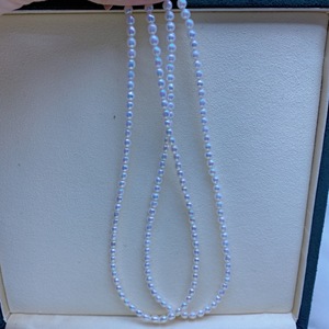 Collar Pequeño de Perlas AK Aurora Naturales de Agua Dulce de 4 mm para Mujer, Cadena Fina con Perlas de Arroz, Estilo Clavícula - Product Image 2