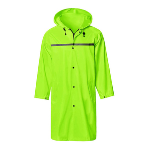 Factory Supply Long Reflective Raincoat Waterproof With Coating Lightweight Rainwear <b>Jackets</b> - Product Image 3