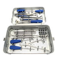 Ensemble d'instruments orthopédiques de qualité supérieure pour interventions sur la colonne vertébrale et les membres inférieurs, en acier inoxydable allemand, fabricant en gros