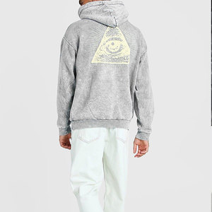 Sudadera con Capucha Vintage Lavada al Ácido, Diseño Personalizado, Fabricada en Fábrica, Unisex, Nuevo Estilo, Sudadera Pesada Lavada al Ácido para Hombre - Product Image 2