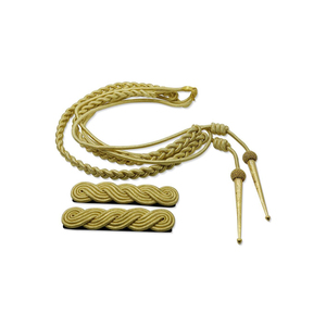 Cordón de Hombro Aiguillette Premium, Cordón Trenzado Personalizado en Color Oro y Plata, Banda para Ceremonia, Accesorios de Ropa al por Mayor OEM ODM - Product Image 2