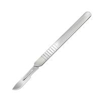 Lames chirurgicales stériles jetables en acier de haute qualité pour kits médicaux, certifiées CE, instruments de fourniture hospitalière manuels