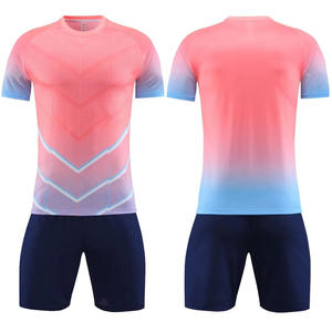 ชุดฟุตบอลผู้ใหญ่แบบยูนิเซ็กซ์ OEM ODM แขนสั้น ชุดทีมสั่งทำพิเศษ แห้งเร็ว คุณภาพสูง โพลีเอสเตอร์ 100% - Product Image 4