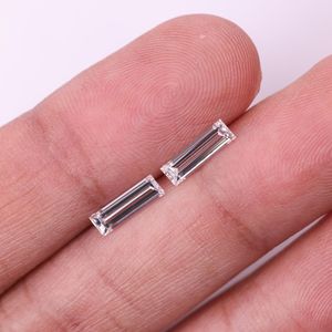 Paire de diamants CVD cultivés en laboratoire, taille baguette 0,51 carat, polis à la main, provenant d'Inde, pour la fabrication de bijoux (bagues, boucles d'oreilles, pendentifs) - Product Image 3