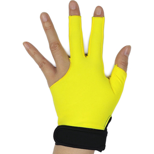 Guantes de Billar de 3 Dedos con Cierre de Velcro de Nailon y Algodón, Cómodos y Ligeros, Guantes Profesionales de Snooker de Poliéster - Product Image 1