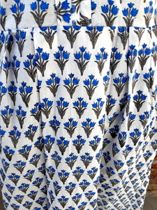 Vestido Indio 2026 de Algodón 100% Estampado a Mano, Cuello en V, Manga Larga, Túnica Casual y Vestido Largo a Precio de Fábrica - Product Image 3