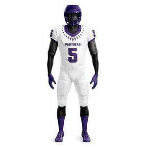 Maillot et short de football américain pour adulte, légers, respirants, rembourrés, sublimés, imprimés, avec coutures durables et résistantes à la décoloration - Product Image 1